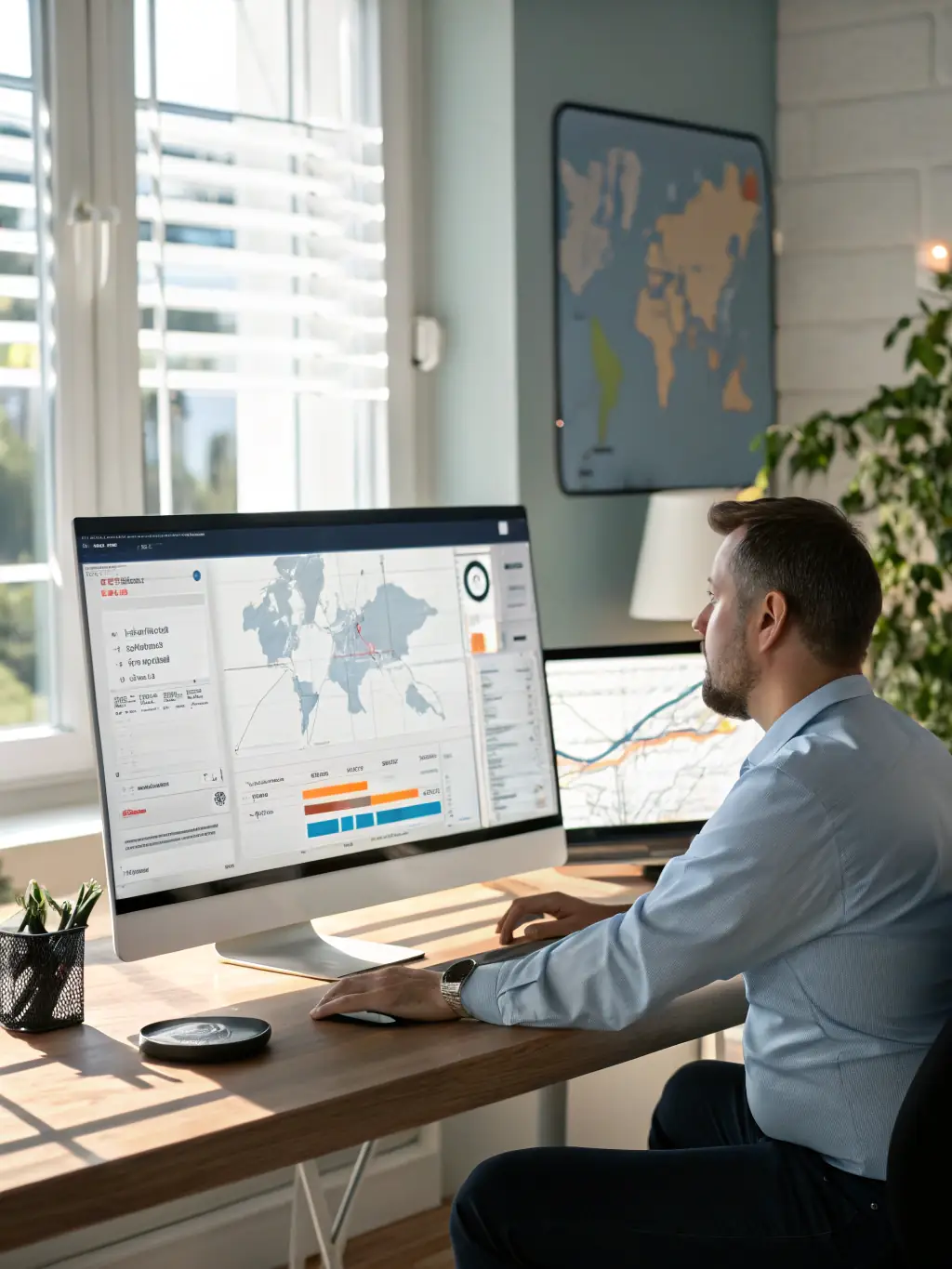Logistics experts coordinating vehicle shipments, reviewing compliance documents, and using digital tracking systems in a busy operations center.